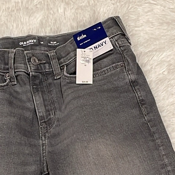 Old Navy High-Waisted O.G. Straight Built-In 360 Stretch Jeans - Picture 2 of 8